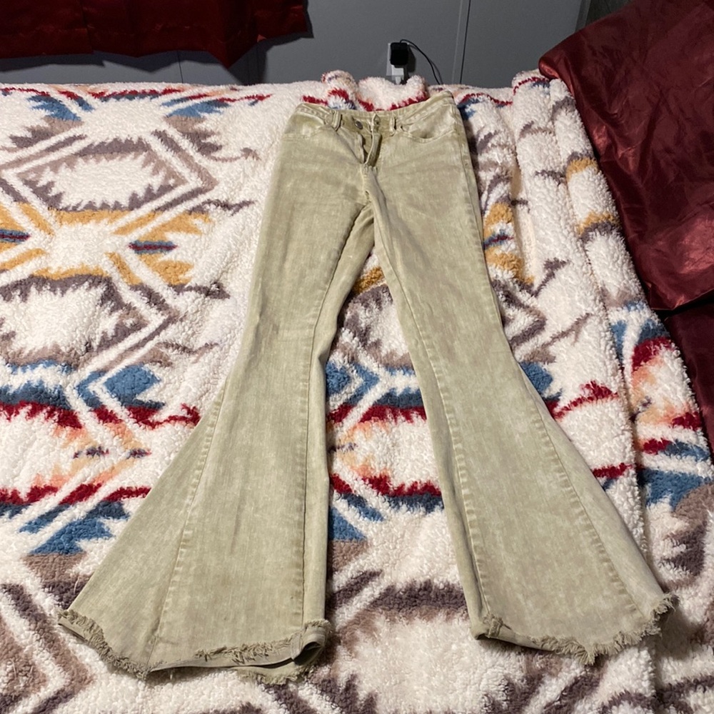 Tan bell bottoms